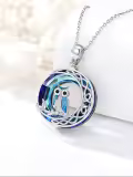 TOUPOP Sterling Silver Crystal Animal Necklace Gift For Women-0-3