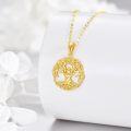 wholesale 14K Gold Claddagh Tree of Life Pendant Necklace - Real for Women-0-1