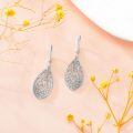 wholesale 925 Sterling Silver Vintage Filigree Teardrop Leverback Earrings-0-2