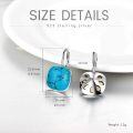 wholesale Sterling Silver Austrian Crystal Hypoallergenic Leverback Earrings Women s Gift-0-58