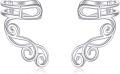wholesale 925 Sterling Silver Celtic Knot Bat Filigree Viking Ear Cuff Earrings for Women Men Cool Non-Piercing Ear Wrap Jewelry-0-0