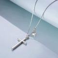wholesale Sterling Silver Cross Necklace Philippians 4 13 I Can Do All Things Inspirational Gift-0-35