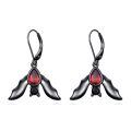 TOUPOP 925 Sterling Silver & Stone Gothic Earrings for Women Punk Halloween Jewelry-0-0