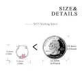 wholesale 925 Sterling Silver French Bulldog Sleeping Dog Charm Hoop Earrings Wholesale Gift for Women-0-4
