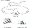 wholesale 925 Sterling Silver Heart & Opal Sea Turtle Charm Anklet Beach Jewelry for Women Girls 7-8inch Adjustable Chain Length-0-1