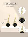 wholesale 925 Sterling Silver Teardrop Drop Earrings Wholesale With Celtic Knots-0-7