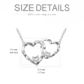 TOUPOP 925 Sterling Silver Sister Necklace, Big Sister Gifts-0-2