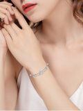 wholesale 925 Sterling Silver Celtic Knot Bracelet With Blue Moonstones-0-2