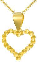 wholesale 18K Gold Solid Hollow-Out Heart Pendant Necklace for Women Gifts for Her/Mom/Wife-0-0