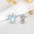 TOUPOP Sterling Silver Moonstone Sea Turtle Stud Earrings Ocean Gifts-0-3