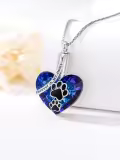 TOUPOP Sterling Silver Crystal Memorial Keepsake Hummingbird/Dragonfly/Butterfly/Cardinal Cremation Jewelry-0-4