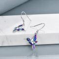 wholesale 925 Sterling Silver Hummingbird Dangle Earrings for Women Gifts-0-2