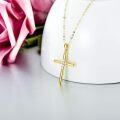 wholesale 14K Gold  with Diamonds and Chain Pendant Necklaces for Women s - Elegant Design (Length: Adjustable)-0-1