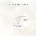 wholesale 14K Gold Heart-Shaped White Opal Stud Earrings - Solid 14K Gold Jewelry for Women-0-3