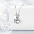 wholesale Sterling Silver Moissanite Zodiac Necklace Lab Created Diamond Gift-0-39