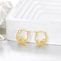 wholesale 10K Gold Dragonfly Hoops Minimalist Earings Gift for Her-0-2
