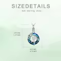 TOUPOP Sterling Silver Crystal Urn Necklace For Ashes Butterfly Hummingbird Memorial Jewelry-0-4