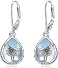 wholesale 925 Sterling Silver Owl Teardrop Dangle Earring  for Women & Girls-0-0