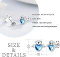 wholesale 925 Sterling Silver Angel Stud Earrings with Birthstone for Nurse Women RN Medical Student Doctor Jewelry Gift-0-1