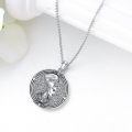 wholesale 925 Sterling Silver Nefertiti Profile Pendant With Sparkling Backdrop-0-4