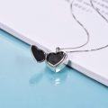 wholesale 925 Sterling Silver Heart Shape Memorial Keepsake Photo Holder Pendant Necklace for Women-0-1