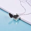 wholesale 925 Sterling Silver Heart Photo Locket Pendant Necklace Always In My Heart Memorial Jewelry-0-1