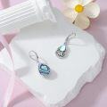 wholesale 925 Sterling Silver Abalone Shell Butterfly Filigree Drop Dangle Earrings for Women-0-4