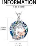 wholesale TOUPOP Sport/music Necklace 925 Sterling Silver Tree Of Life Pendant Crystal Jewelry Birthday Christmas Gifts For Women Sport Players -0-5
