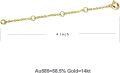 wholesale  Gold 10K 2 3 4 Inch Dainty Durable Chain Extender for Jewelry ( chars)-0-19