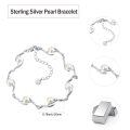 wholesale 925 Sterling Silver Pearl Bracelet for Women - Adjustable Birthday s for Her-0-5