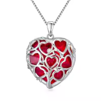 TOUPOP Sterling Silver Birthstone Tree Of Life Necklace Pendant-undefined