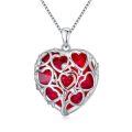 TOUPOP Sterling Silver Birthstone Tree Of Life Necklace Pendant-0-0