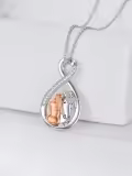 TOUPOP Sterling Silver Crystal Dragonfly Butterfly Necklace Gift for Women-0-3