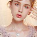 wholesale 925 Sterling Silver White Opal Butterfly Pendant Necklace Minimalist Charm s for Her-0-2