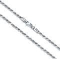 wholesale 925 Sterling Silver Twist Rope Chain Bracelet with Lobster Claw Clasp - Italian Made (Length: 7 / Width: 3MM)-0-1