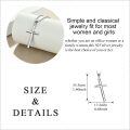 wholesale 925 Sterling Silver Cross Necklace Faith Hope Love Engraved-0-2