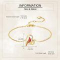 wholesale 14k Gold Cardinal Heart Bracelet-0-3