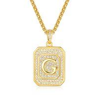 wholesale Gold Filled 925 Sterling Silver Letter Jewelry Necklace for Women Gift for Mom Wife Birthday Anniversary Christmas-Letter G