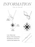 TOUPOP Sterling Silver & Stone Necklace Pendant Gift for Women-0-5