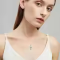 TOUPOP Sterling Silver Cross Pendant Necklace For Women Men Religious Gift-0-2