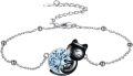 wholesale 14K Gold Pink Crystal Black Cat Pendant Necklace for Women Cats Lover-0-151