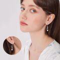 wholesale 925 Sterling Silver Celtic Knot Pearl Drop Dangle Earrings with Leverbacks-0-1