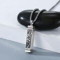 wholesale  Floral Engraved Keepsake Jewelry Cremation Urn Pendant with Funnel and Spoon Set -0-1