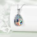 wholesale 925 Sterling Silver Abalone Shell Tree of Life Pendant Necklace-0-4