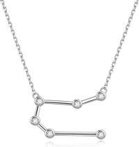 wholesale 925 Sterling Silver Austrian Crystal Zodiac Necklace - 12 Constellations Astrology s for Women-05.21 - 06.20 (Gemini)