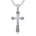 wholesale 925 Sterling Silver Skull Cross Pendant Religious  for Men & Women-0-0