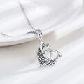 wholesale 925 Sterling Silver Celtic Knot Moon Pendant Necklaces for Women and Men-0-1