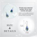wholesale 925 Sterling Silver Dragonfly Teardrop Abalone Shell Dangle Earrings for Women Girls Mom Daughter Gift-0-4