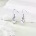 wholesale 925 Sterling Silver Dragonfly Keshi Pearl Teardrop Dangle Earrings Wholesale for Women's  Ideas-0-4