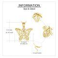 wholesale 14k Gold Dolphin Pendant With Heart-shaped Crystal-0-4